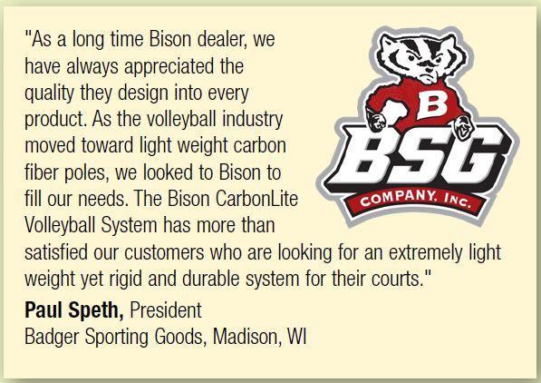 CarbonLite Composite Volleyball Complete System without Sockets by Bison Athletic