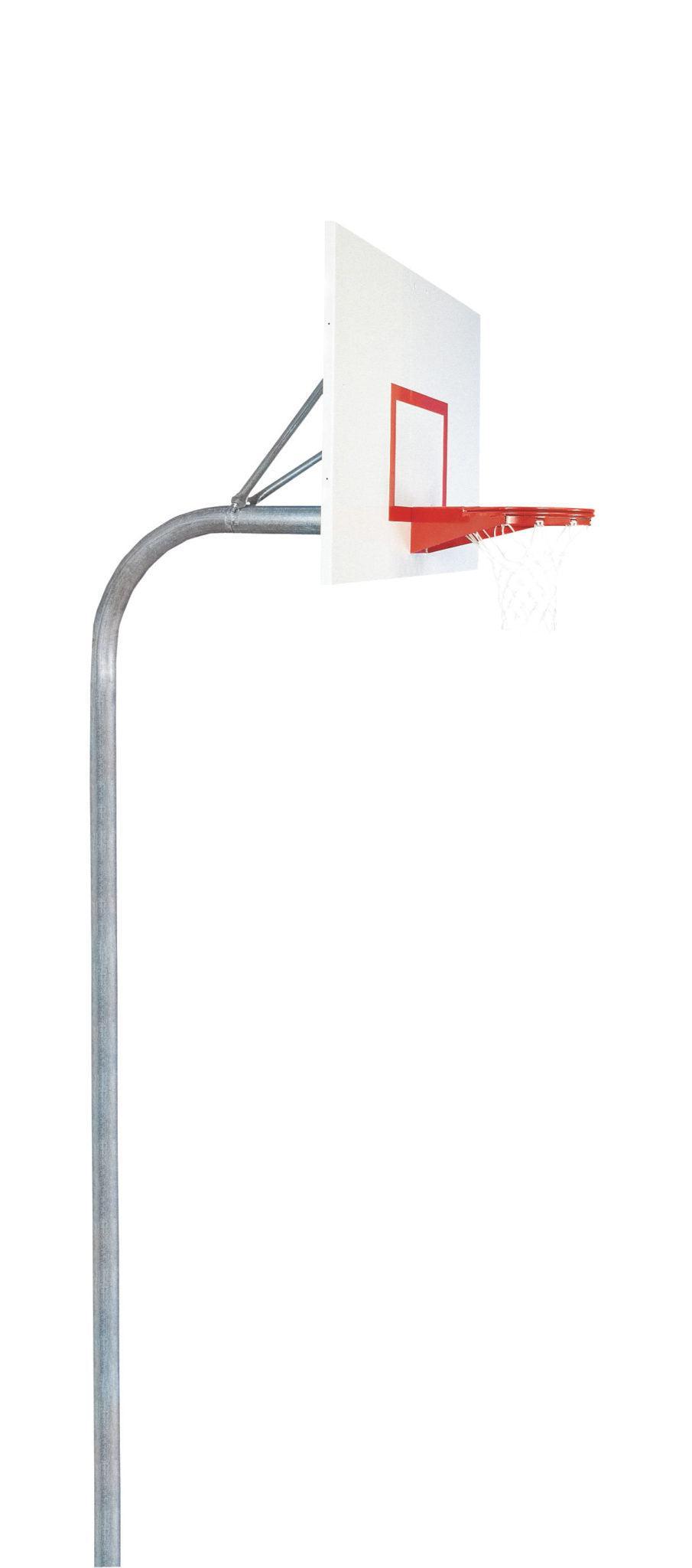 4-1/2" Heavy Duty Steel Rectangular Playground Basketball System by Bison Athletic