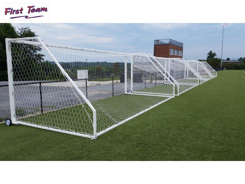 Golden Goal™ 44 Square Aluminum Portable Soccer Goal by First Team