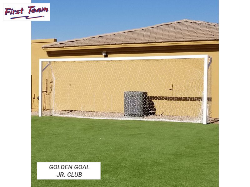 Golden Goal™ 44 Square Aluminum Soccer Goal by First Team