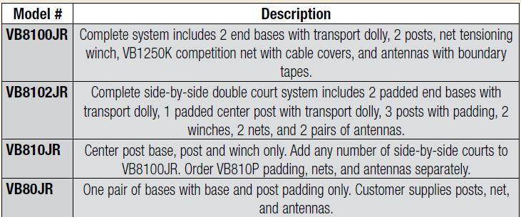 Arena JR Freestanding Portable System without Posts by Bison Athletic