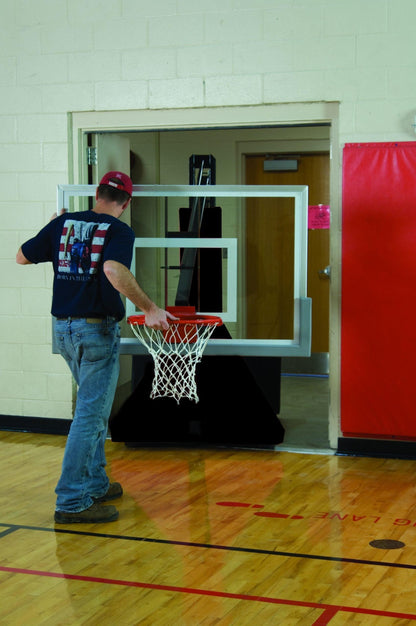 Super Glass Max Portable Adjustable Basketball System by Bison Athletic