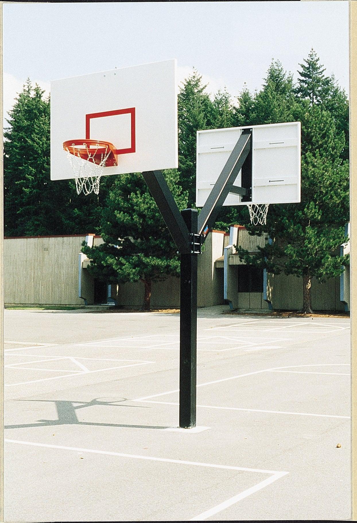 Ultimate Perforated Steel Basketball System by Bison Athletic