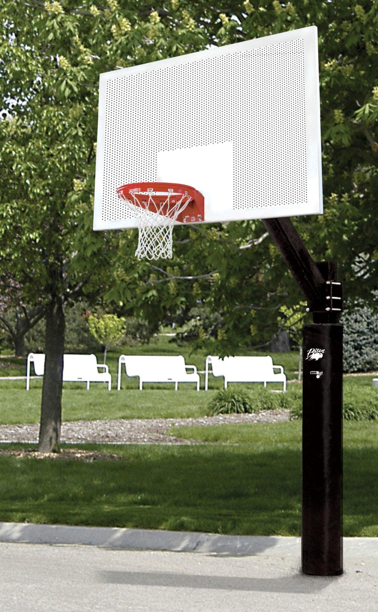 Ultimate Perforated Steel Basketball System by Bison Athletic