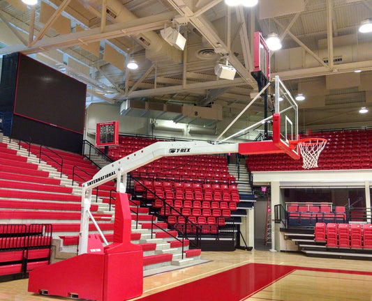 T-REX® International Automatic Portable Basketball System by Bison | FIBA Approved