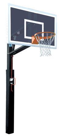 Smoked Four Seasons ZipCrank 5" Adjustable Basketball System by Bison Athletic