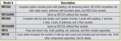 CarbonLite Composite Volleyball Complete System without Sockets by Bison Athletic