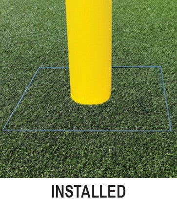 5-9/16" Gooseneck Football Goalposts by Bison Athletic