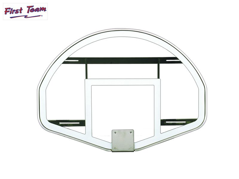 39" x 54" Fan-Shaped Competition Glass Basketball Backboard [FT233] - First Team