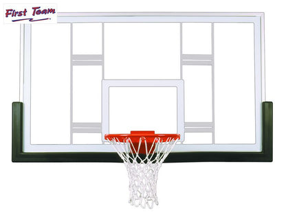 42" x 72" Official Conversion Customizable Competition Glass Basketball Backboard [FT239] - First Team