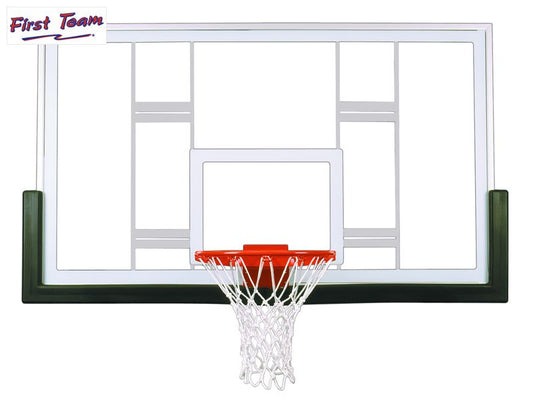 42" x 72" Official Conversion Customizable Competition Glass Basketball Backboard [FT239] - First Team