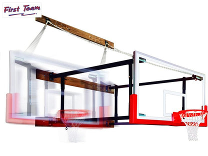 FoldaMount82™ Folding Wall Mount Basketball Goal by First Team