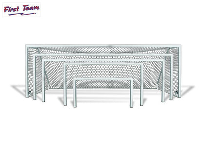 Golden Goal™ 44 Square Aluminum Portable Soccer Goal by First Team