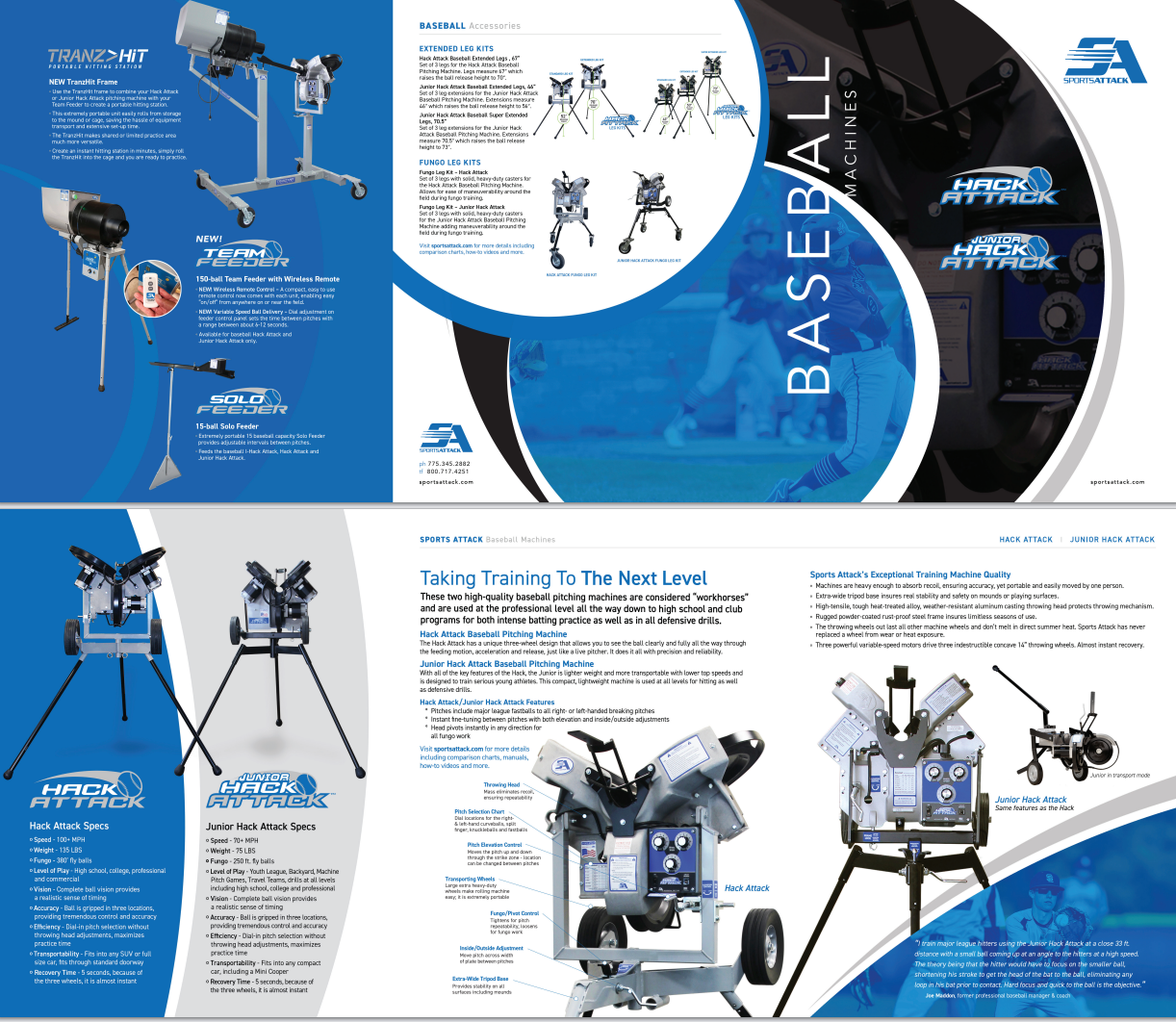Hack Attack | Ultra Portable Baseball Pitching Machine ⚾️  by Sports Attack |  Free Shipping