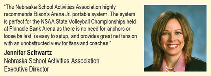 Arena JR Freestanding Portable System without Posts by Bison Athletic