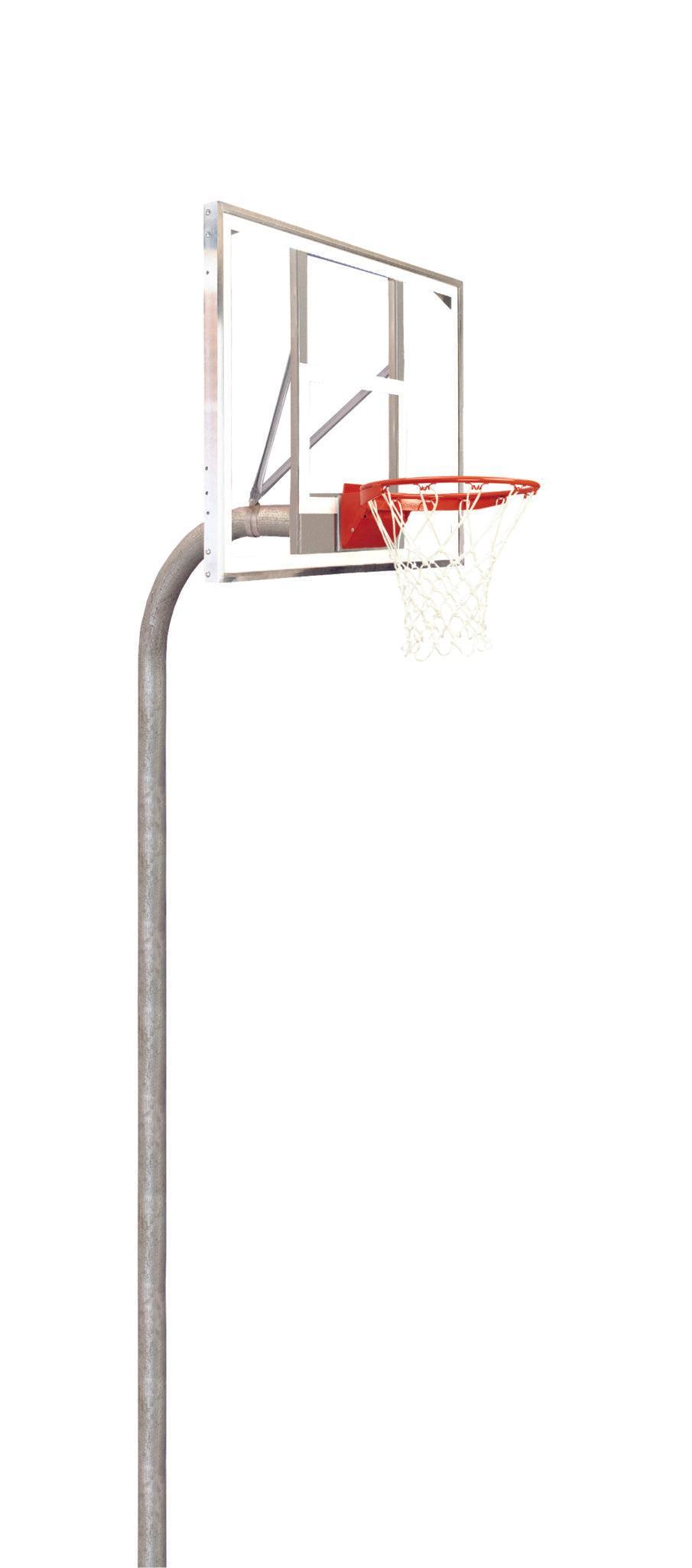 4-1/2" Heavy Duty Glass Rectangular Playground Basketball System by Bison Athletic