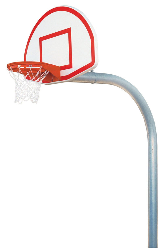 5-9/16" Mega Duty Finished Aluminum Fan Playground Basketball System by Bison Athletic