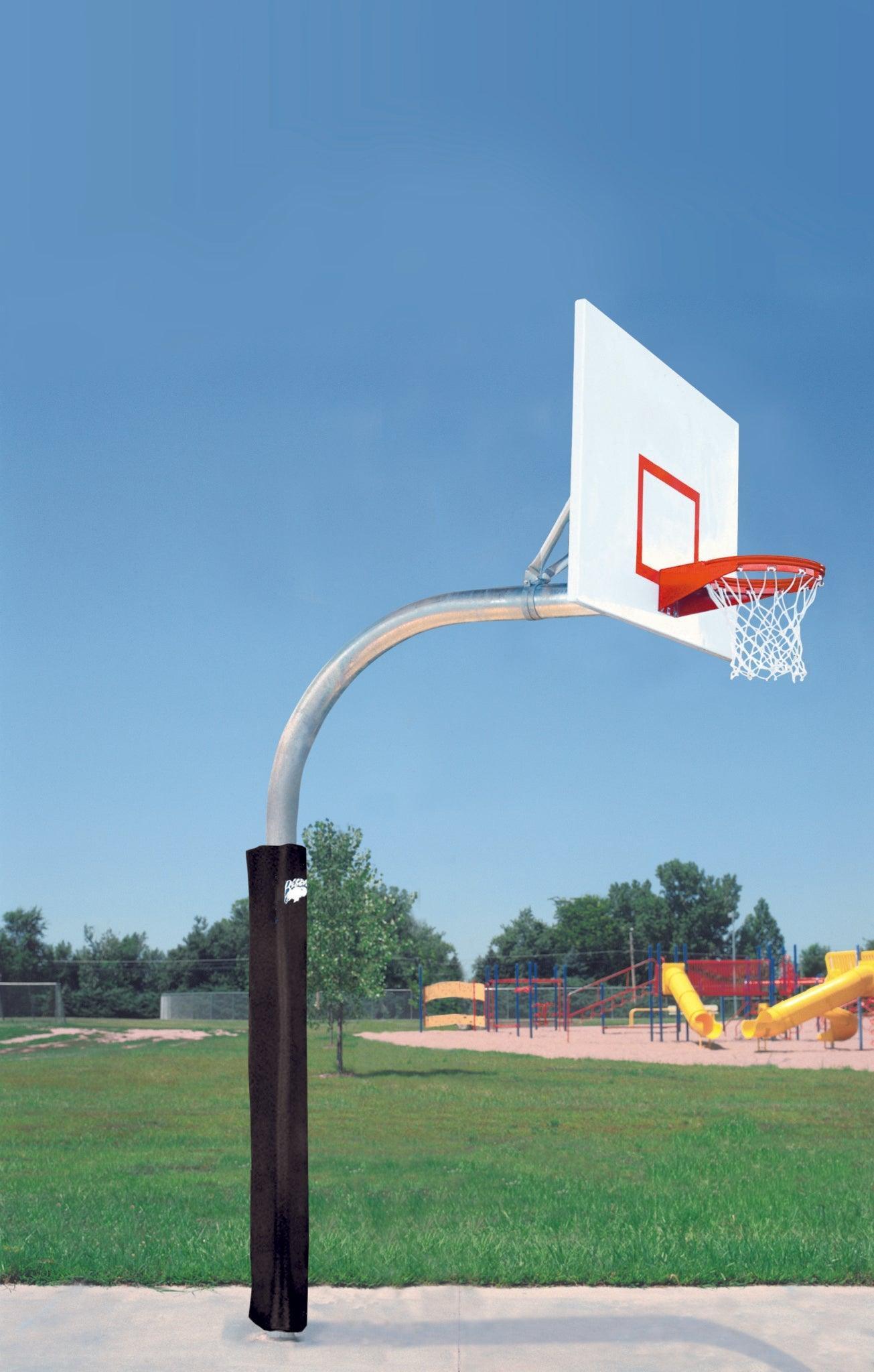 5-9/16" Mega Duty Steel Rectangle Playground Basketball System by Bison Athletic
