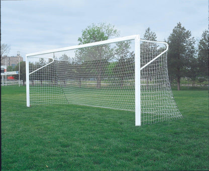 ShootOut 4" Square Aluminum Permanent/Semi Permanent Soccer Goals by Bison Athletic