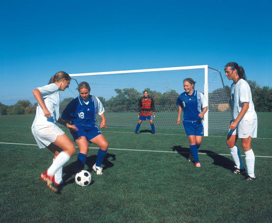 4" Square Shootout Value Soccer Goal Packages by Bison Athletic