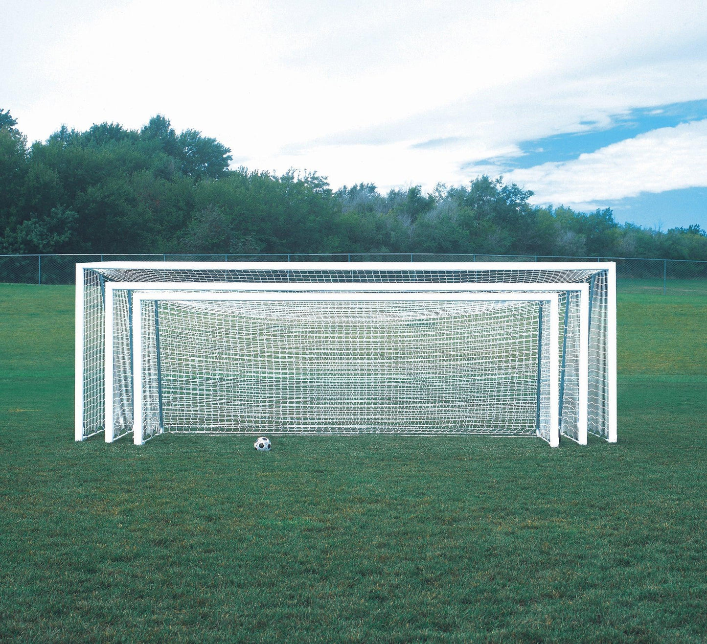 4" Square Shootout Value Soccer Goal Packages by Bison Athletic