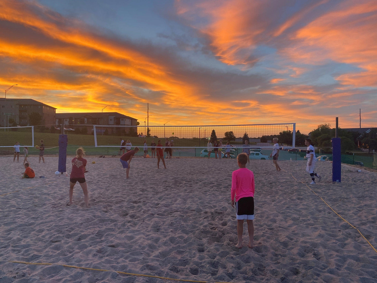 Match Point Competition Outdoor Volleyball Complete System by Bison Athletic