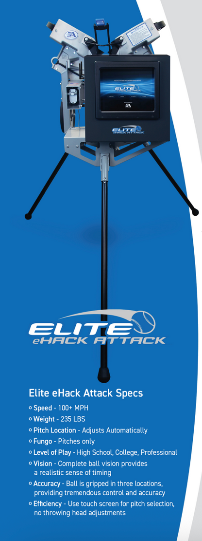 Elite eHack Attack | Baseball Pitching Machine ⚾️  by Sports Attack | Free Shipping