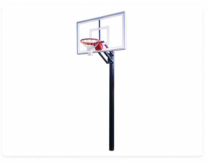 Champ™ In Ground Adjustable Basketball Goal | by First Team