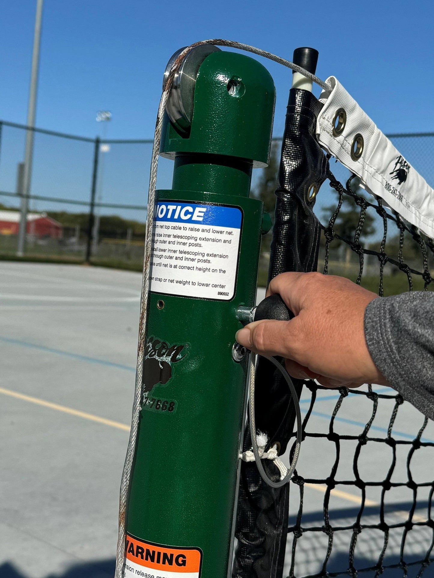 Convertible Tennis-Pickleball Telescoping System by Bison Athletic