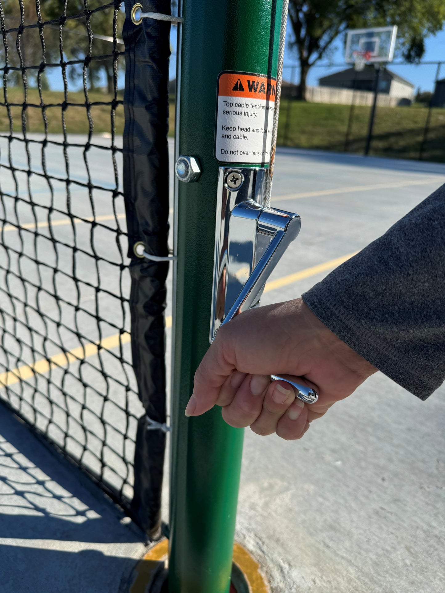 Convertible Tennis-Pickleball Telescoping System by Bison Athletic