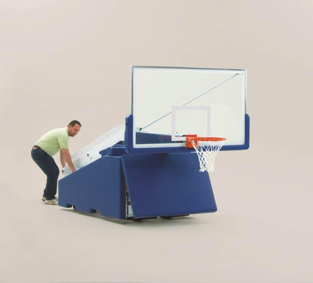 T-REX® International Automatic Portable Basketball System by Bison | FIBA Approved