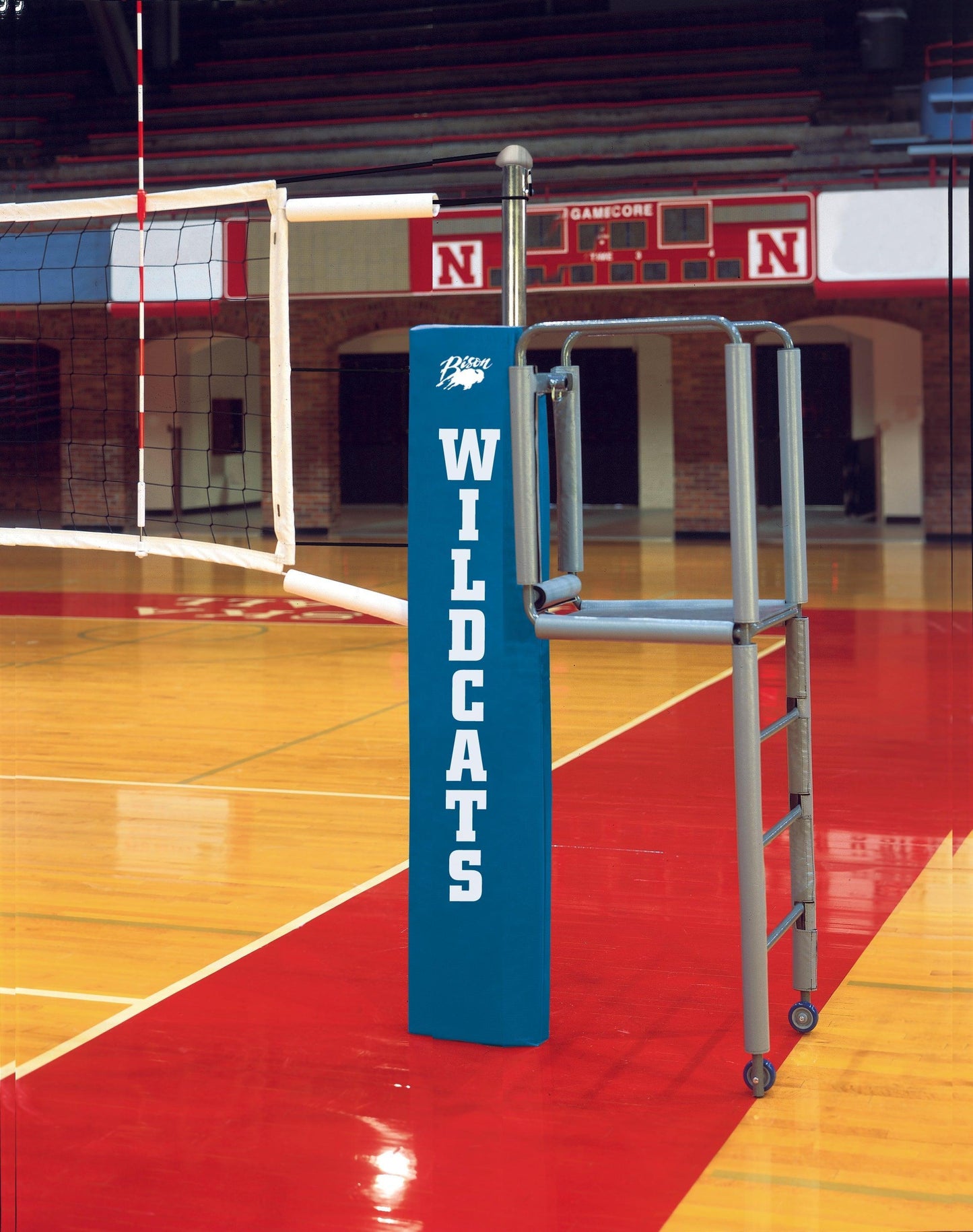 Centerline Elite Steel Hybrid Double Court System without Sockets by Bison Athletic