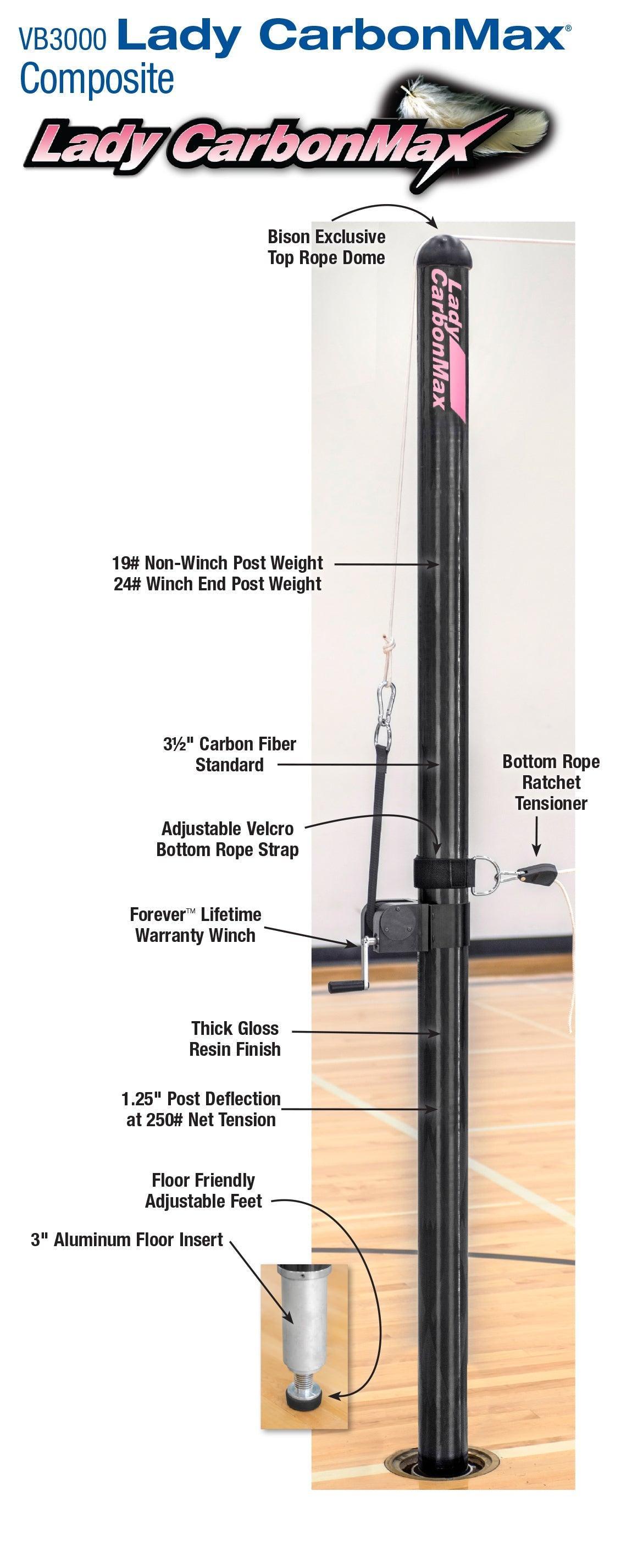 Lady CarbonMax Composite Complete System without Sockets by Bison Athletic
