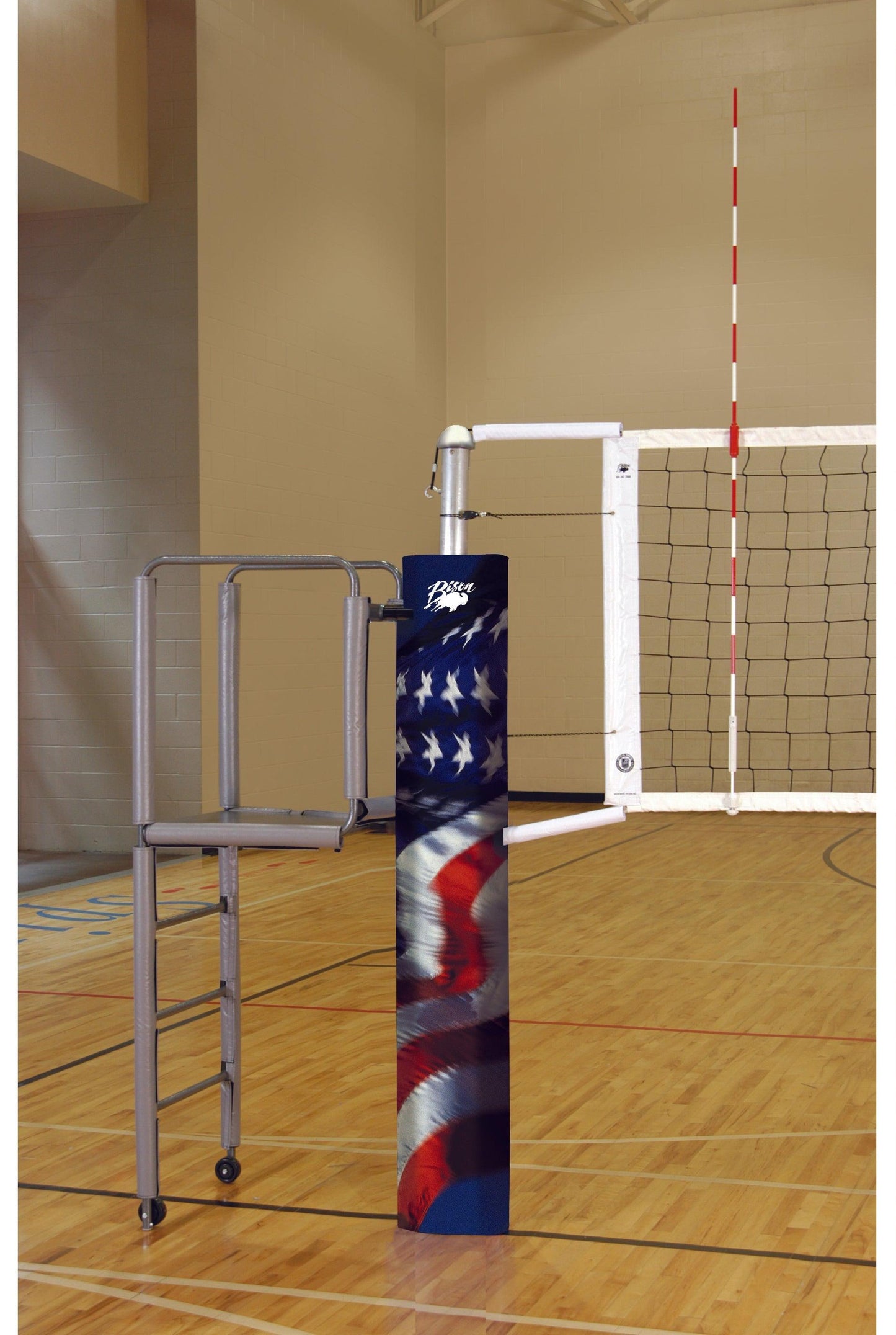 CarbonMax Composite Double Court Side-by-Side System without Sockets by Bison Athletic