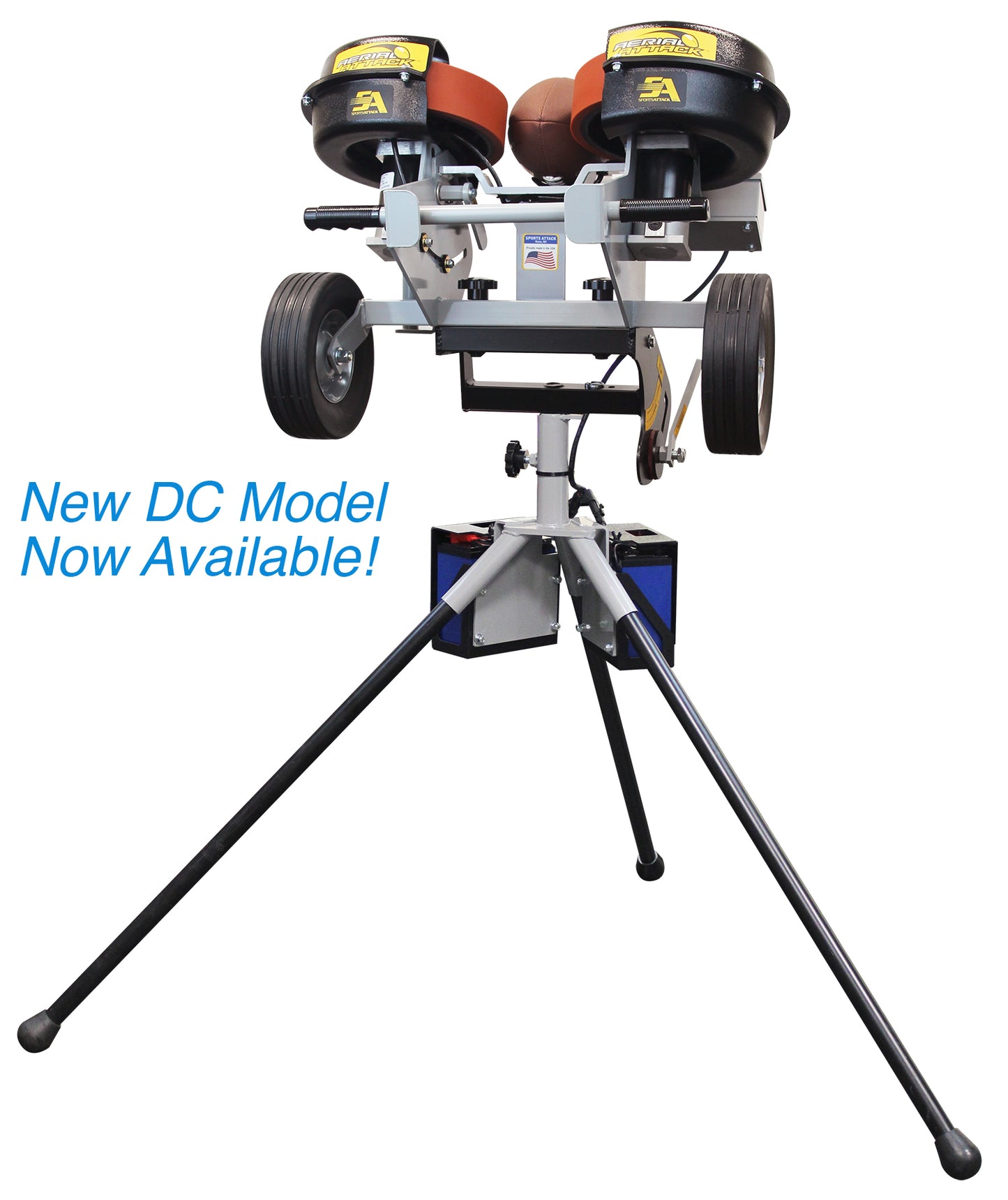 Aerial Attack Football Machine | DC Battery Pack Model | by Sports Attack