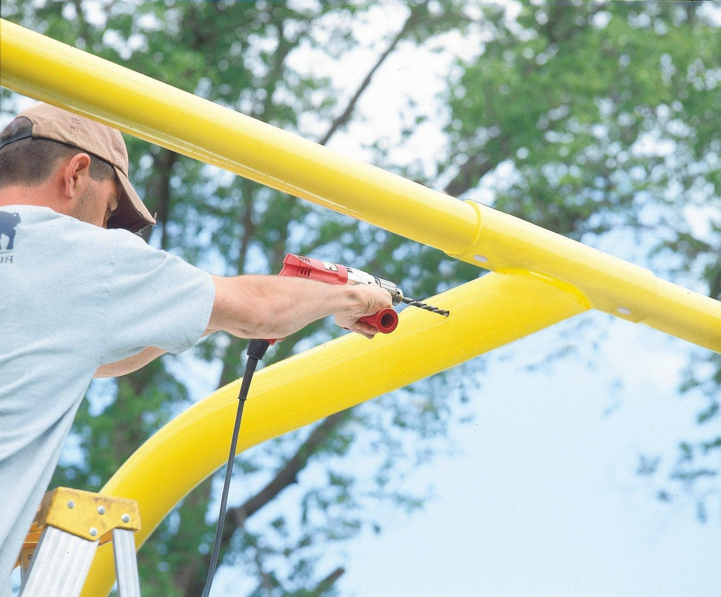 5-9/16" Gooseneck Football Goalposts by Bison Athletic