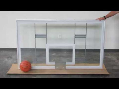 42" x 72" Official Conversion Customizable Competition Glass Basketball Backboard [FT239] - First Team