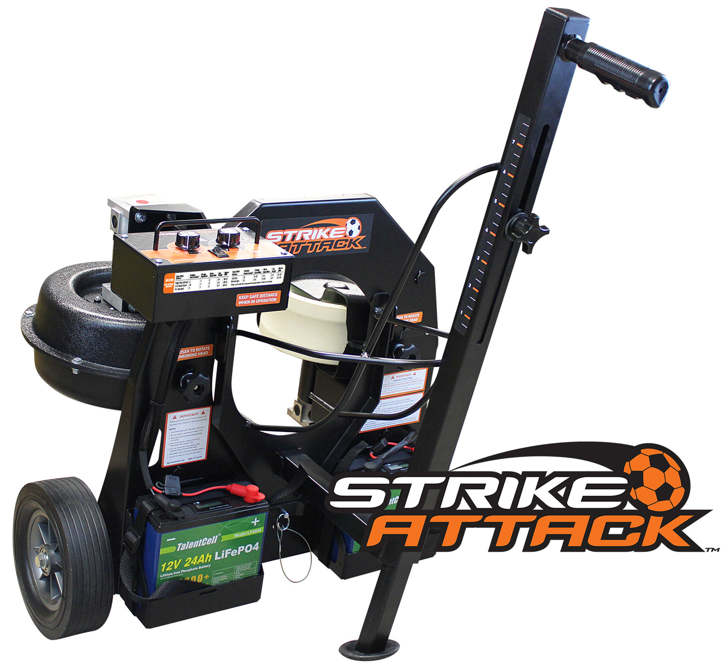 Strike Attack Soccer Ball Launching Machine | DC Battery Model| by Sports Attack