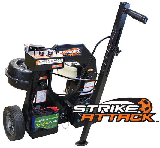 Strike Attack Soccer Ball Launching Machine | DC Battery Model| by Sports Attack
